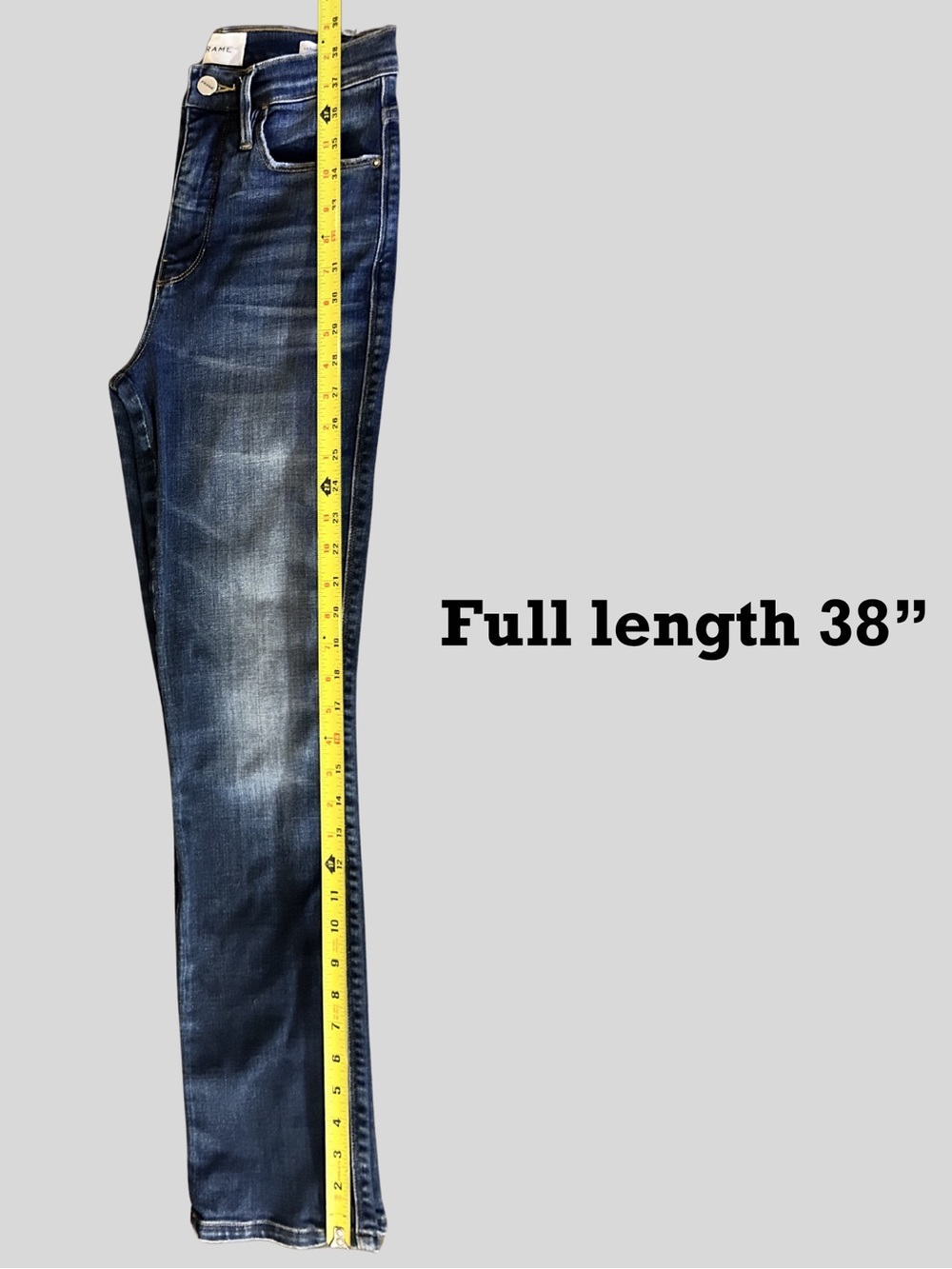 Frame Denim Women's Le Sylvie Straight-Leg Jeans in Dark Indigo Wash Sz. 25 - Picture 8 of 10